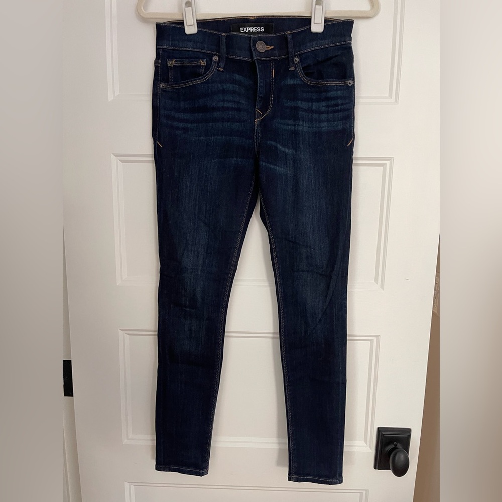 Express Mid Rise Denim Legging size 2S